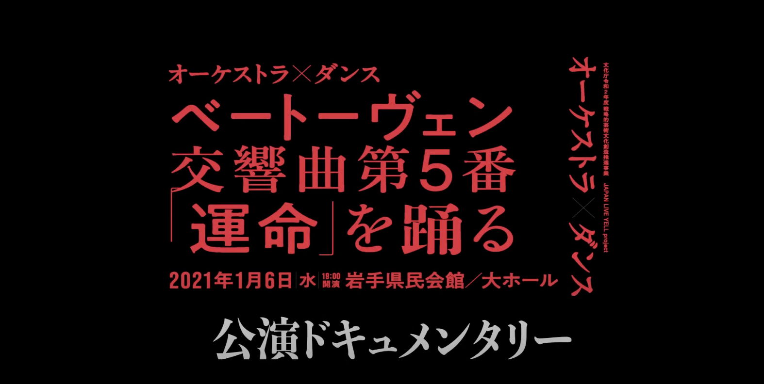 ドキュメンタリー ベートーヴェン交響曲第5番 運命 を踊る 特定非営利活動法人 いわてアートサポートセンター